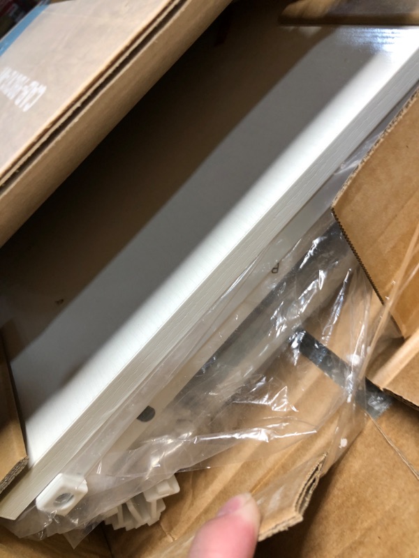 Photo 1 of ****missing pieces***DUMOS Dresser for Bedroom, Storage Organizer with 9 Drawers, Chest of Drawers with Fabric Bins, Sturdy Metal Frame, Wood Tabletop for Guest Room, Closet, Entryway, White