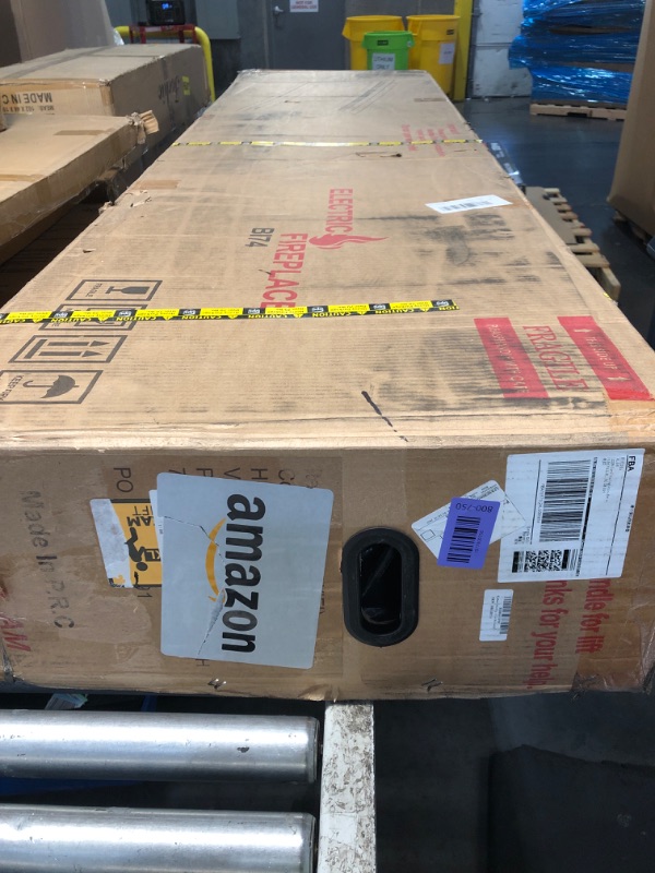 Photo 1 of ** For parts only does not power on ** Rodalflame 74" WiFi-Enabled Electric Fireplace Insert, APP Smart Control, Wall Mounted&Recessed Linear Fireplace Heater with Thermostat, Flame&Top Lights, Log&Crystal, Timer