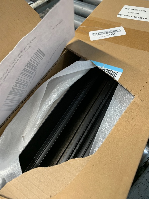 Photo 1 of ***MISSING PARTS***
Heavy Duty Bypass Sliding Closet Door Track Hardware 84", 7 FT Aluminium Pocket Door Track Rail Set, Smoothly and Quietly, for 2 Door System,Black