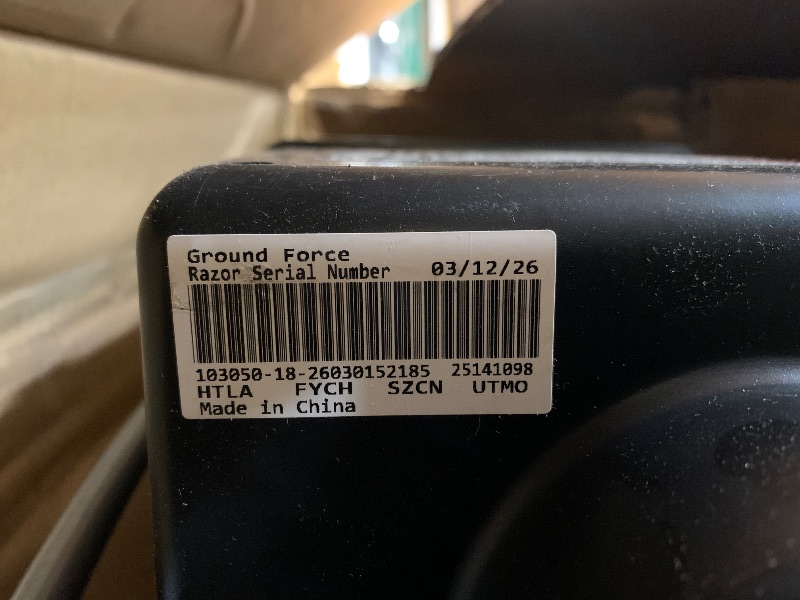 Photo 1 of **MISSING BATTERY** Razor Ground Force One - Electric Go-Kart for Ages 8+, Up to 12 MPH, Up to 40 Minutes of Continuous Use, Variable Speed Throttle, 24V Rechargeable Battery