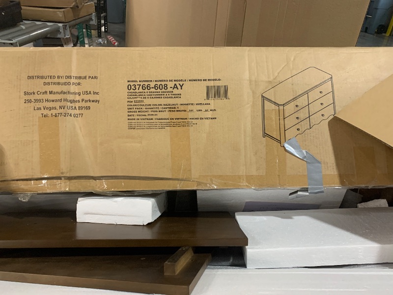 View 4 of ***PARTIAL SET***
Storkcraft Casablanca 6 Drawer Dresser (Hazelnut) – GREENGUARD Gold Certified, Nursery & Kids' Bedroom with Spacious Storage, Safety Interlocking Drawer System, Easy Assembly with Pre-Installed Tracks