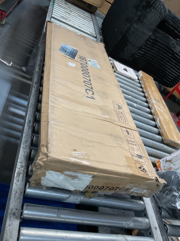 Photo 1 of ***SOLD FOR PARTS***Feonase Full Size Metal Platform Bed Frame with Victorian Classic Iron-Art Headboard & Footboard, Heavy Duty Slats, 12" Under Bed Storage, No Box Spring Needed, Easy Assembly, Noise-Free, Black