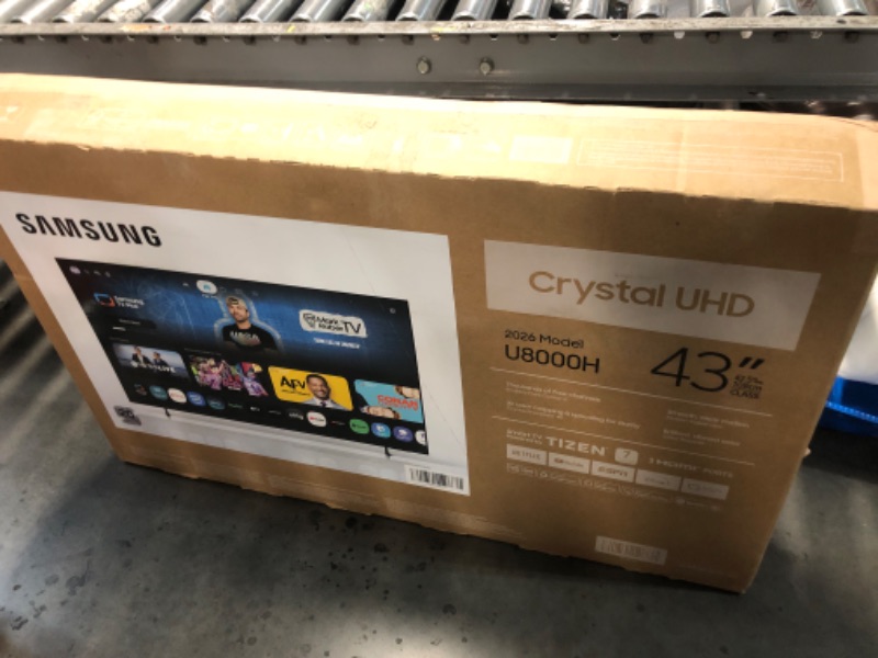 Photo 1 of ***FACTORY SEALED - OPENED FOR INSPECTION***  Samsung 43-Inch Class Crystal UHD U8000H Series Samsung Vision AI Smart TV (2026 Model, 43U8000H) Crystal Processor 4K, Endless Free Content, Motion Xcelerator, Color Booster, Alexa Built-in