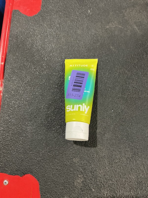Photo 1 of ** some is used **

ATTITUDE Mineral Sunscreen SPF 50, Broad Spectrum Zinc Oxide, EWG Verified, Mineral-Based, Non-Nano, Lightweight Cream, Vegan, Unscented, 3 Oz