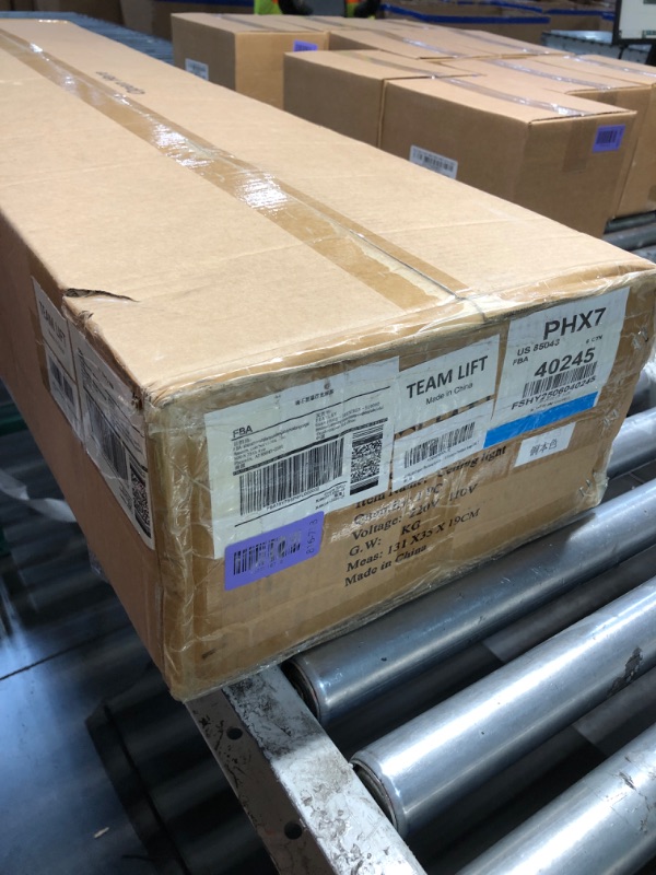 Photo 1 of ***FACTORY SEALED - OPENED FOR INSPECTION***DEARLAN Luxury Copper Rectangular Crystal Chandelier for Dining Room Glass Oblong Raindrop 18-Light Linear Pendant Light Fixture Contemporary Hanging Ceiling Kitchen Island Living Room Lamp L46.9