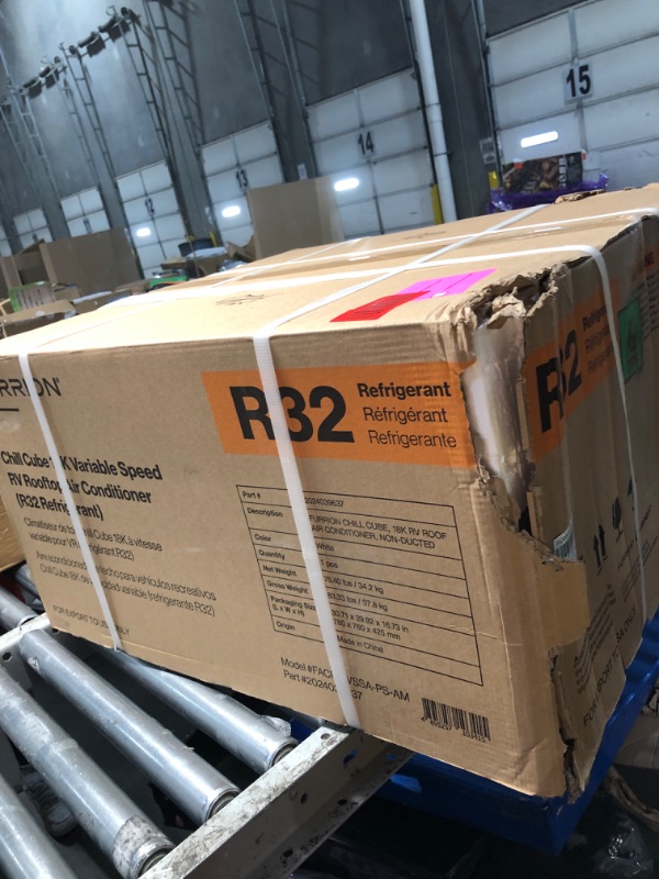 Photo 1 of ***FACTORY SEALED ***
Furrion Chill Cube 18k BTU Variable Speed RV Rooftop Air Conditioner, White, Non-Ducted, R32 Refrigerant, Quiet High-Efficiency AC with Turbo Cool Mode, Lightweight, AC Unit Only - FACR18VSSA-BL-AM