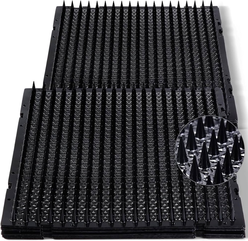 Photo 1 of Cat Repellent Outdoor Mat Cats Dogs Plastic Bendable Spiked Deterrent Training Repellent PET Mats with Spikes for Indoor Outdoor Supplies