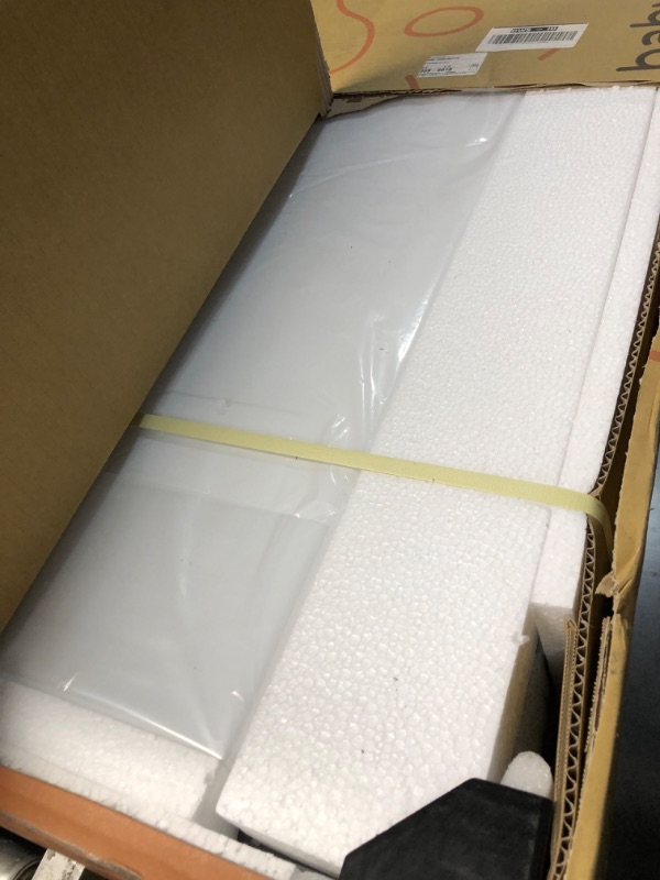 Photo 1 of ***FACTORY SEALED - OPENED FOR INSPECTION***Babyletto Origami Mini Portable Folding Crib with Wheels in Black, 2 Adjustable Mattress Positions, Greenguard Gold Certified