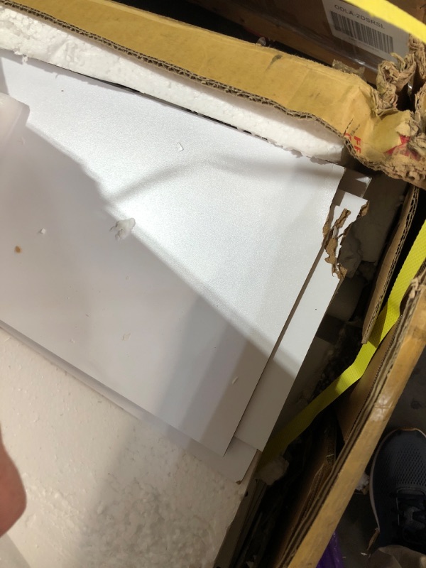 Photo 1 of ***DAMAGED - SEE NOTES/PICTURES***  White Oak Storage TV Stand