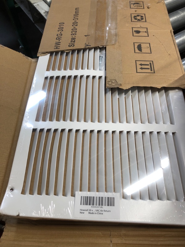 Photo 1 of ***DAMAGED - SEE NOTES/PICTURES***Howeall 30"W x 10"H [Duct Opening Size] Steel Return Air Grille, Air Return Vent Cover for Ceiling and Sidewall - HVAC Air Vent Covers - [Outer Dimensions: 31.75"W x 11.75"H]