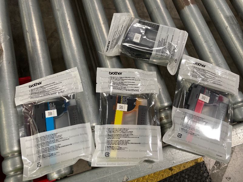 Photo 1 of ***FACTORY SEALED***Brother Genuine LC30334PKS 4-Pack, Super High-Yield INKvestment Tank Ink Cartridges, Includes 1 Cartridge Each of Black, Cyan, Magenta & Yellow, Yield Up to 1,500 Pages/Cartridge, LC3033***FACTORY SEALED***