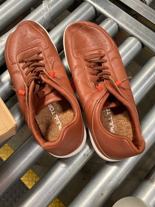 Photo 1 of ***USED*** Pulltop Barefoot Wide Toe Box Shoes for Men - Minimalist Barefoot Dress Sneakers Zero Drop Slip On Non Slip for Walking Brown Size 11 Wide