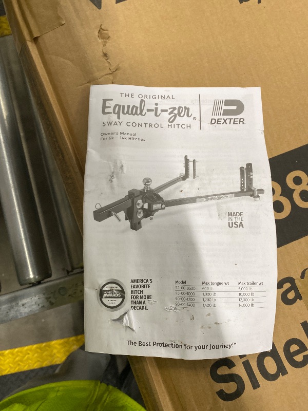Photo 1 of ***MISSING PIECES -SELLING AS IS*** Equal-i-zer 4-point Sway Control Hitch, 90-00-1001, 10,000 Lbs Trailer Weight Rating, 1,000 Lbs Tongue Weight Rating, Weight Distribution Kit DOES NOT Include Hitch Shank, Ball NOT Included