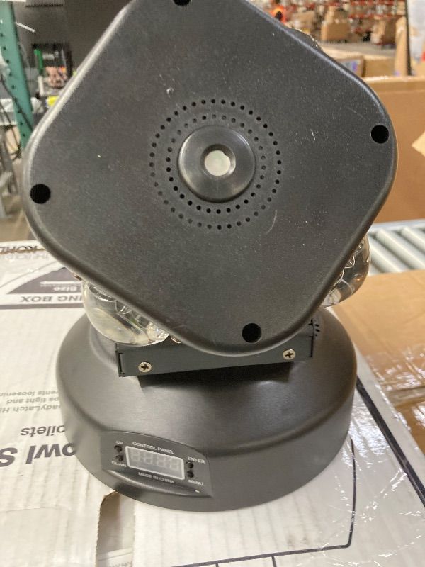 Photo 1 of **HAS CRACKS AND MISSING GLASS***RG LED 12 Double Arm Moving Head RGBW 4IN1 Full Color Beam Stage Light for Disco Wedding Bar KTV Party