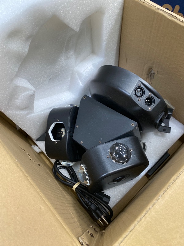 Photo 1 of **HAS CRACKS AND MISSING GLASS***RG LED 12 Double Arm Moving Head RGBW 4IN1 Full Color Beam Stage Light for Disco Wedding Bar KTV Party