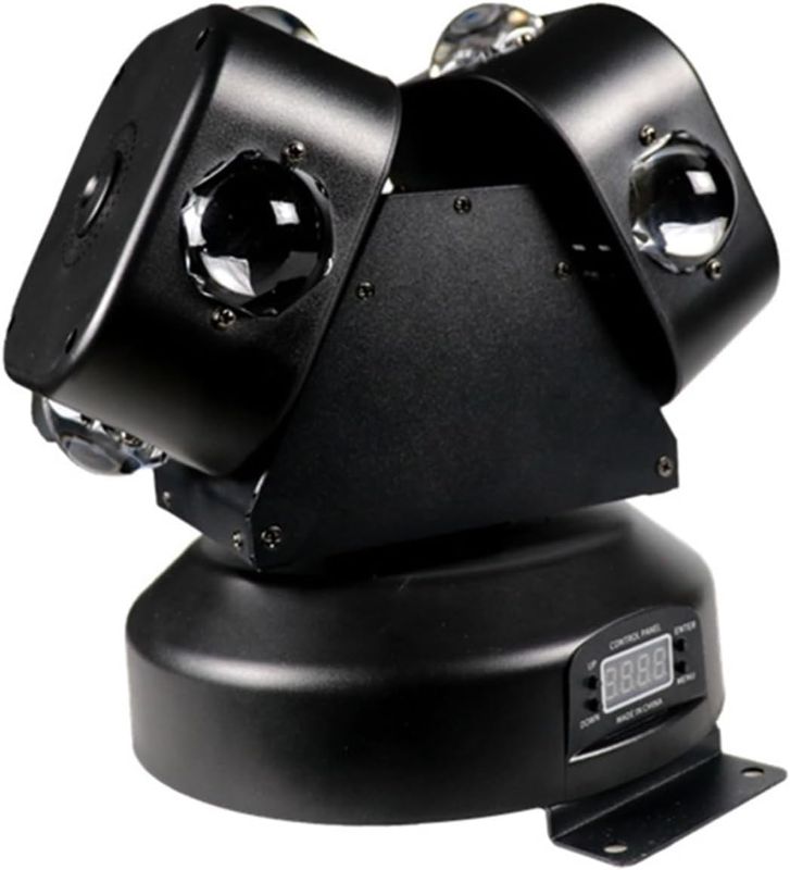 Photo 1 of **HAS CRACKS AND MISSING GLASS***RG LED 12 Double Arm Moving Head RGBW 4IN1 Full Color Beam Stage Light for Disco Wedding Bar KTV Party