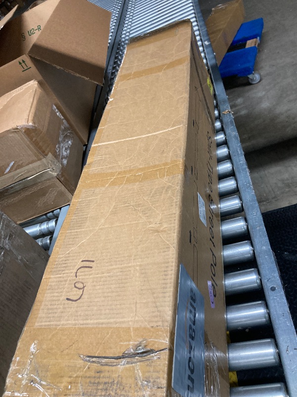 Photo 1 of ***PARTS ONLY****UNDADE Street Light Pole 13Ft, Outdoor Solar Street Lamp Post with Base,Sub-Assembly of Street Light Poles for Backyard, Street, Patio,Park,Parking,Walkway (13FT Black 114+76mm)
