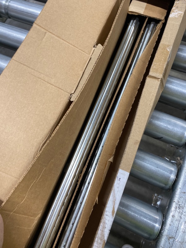 Photo 1 of 1 Inch Double Curtain Rods 36 to 72 Inches (3 to 6 ft), USFOOK Single Drapery Rods for Windows 24 to 68 Inches, Telescoping Dual Curtain Rod with Silver Translucent Finials