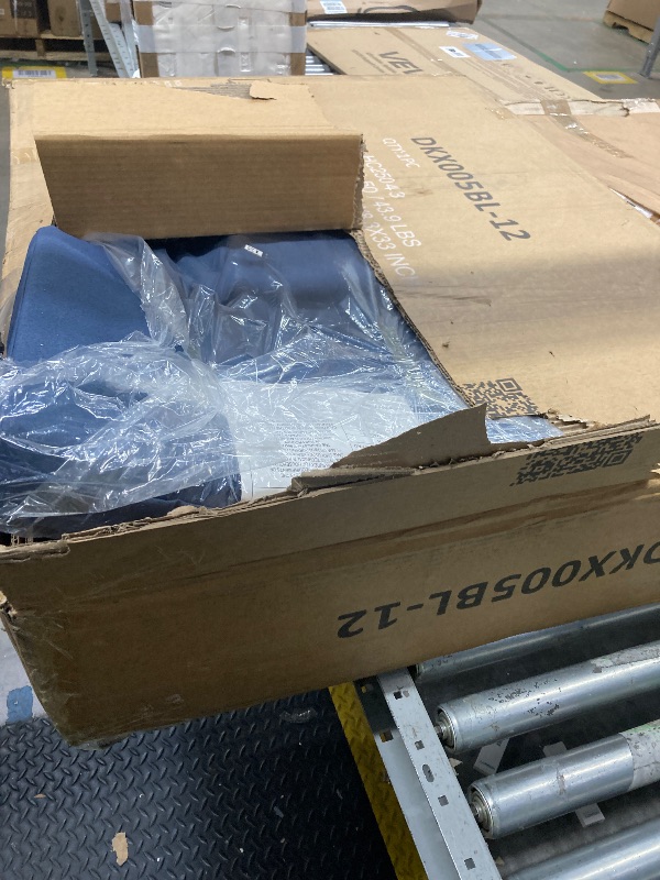 Photo 1 of ***MISSING PIECES -SELLING AS INCOMPLETE PARTS ONLY -SELLING AS IS *** Outdoor Sectional Furniture, All-Weather Rattan Patio Furniture Wicker Patio with Cushion, Glass Table, Navy Blue