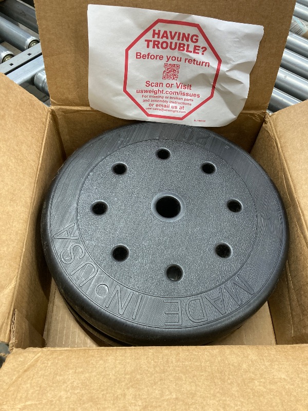 Photo 1 of **********BOX 2 OF 3*********** TWO 20 lbs weight plates
