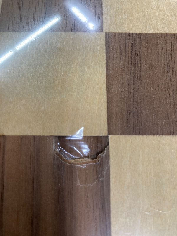 Photo 1 of **DENT ON BOARD***AMEROUS 15 Inches Magnetic Wooden Chess Set - 2 Extra Queens - Folding Board - Pieces Storage Slots, Handmade Portable Travel Chess Game - Beginner Chess Set for Kids, 6 up Age