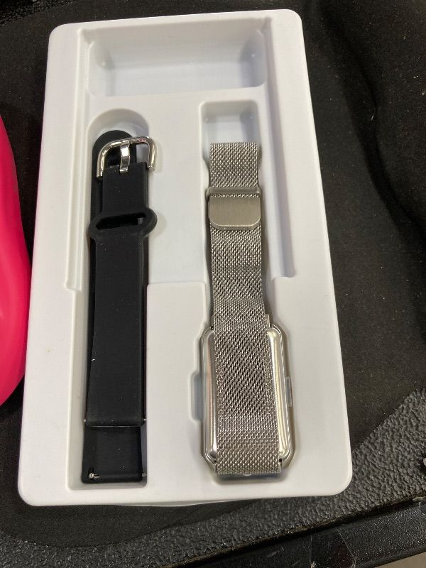 Photo 1 of **MISSING CHARGER***Health Fitness Tracker with 24/7 Heart Rate, Smart Watch with Blood Pressure and Blood Oxy-gen Monitor, Bulit-in 120+ Sport Mode, Sleep Tracking Waterproof Activity Tracker for Women Men (Silver)