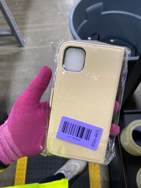 Photo 1 of ?????? for iPhone 11 Phone case with Card Holder iPhone 11 case Wallet Zipper for Women Men PU Leather Flip Folio Credit Card Slots Stand Shockproof Phone Cover(6.1")-Beige