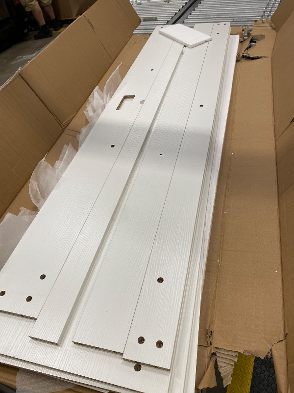 Photo 1 of ***MISSING PIECES -SELLING AS PARTS ONLY*** Garvee 9 Drawer Dresser for Bedroom - 65” Wide Chest of Drawers with LED Light and Charging Station, Modern Large TV Stand Cabinet Organizer with Open Shelf for Living Room, Entryway, Hallway, White