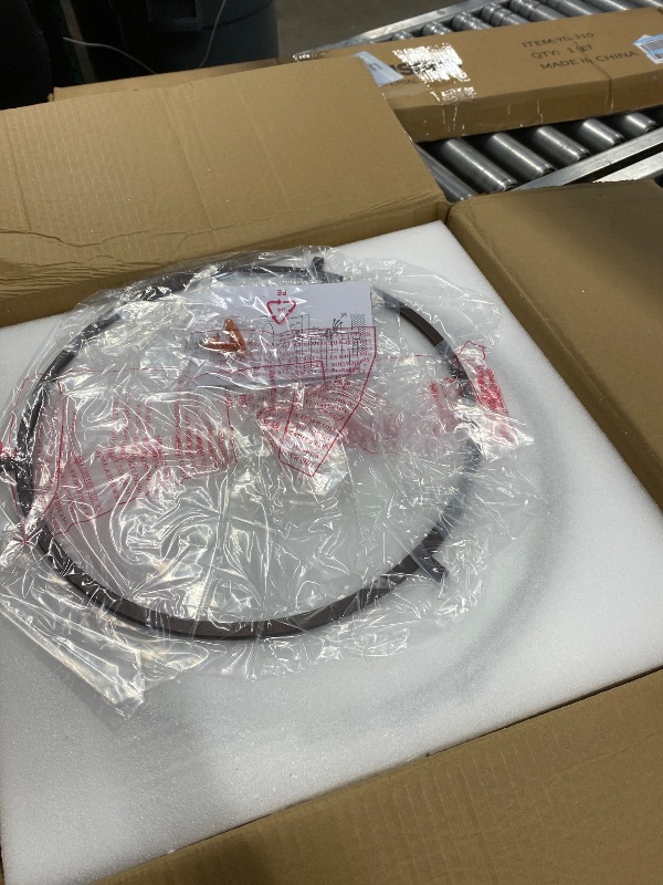 Photo 1 of ***GLASS FIXTURE MISSING -SELLING AS MISSIING PART ONLY*** zeyu 3-Light Flush Mount Ceiling Light, 15 Inch Farmhouse Ceiling Lamp for Kitchen Living Room Porch, Oil Rubbed Bronze Finish with Seeded Glass, ZG59F ORB
