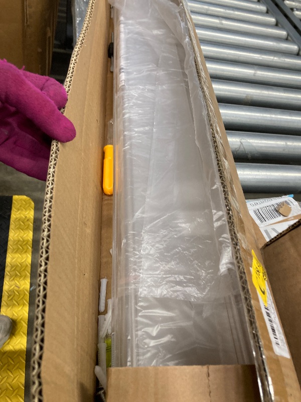 Photo 1 of **MISSING PARTS***Famyards 36 Inches Clear Acrylic Floating Shelves Wall, Bookshelf for Kids, Nursery Book Shelves, Magazine Rack, Picture Ledge Shelf for Photo Frames Vinyl Records, Pack of 4