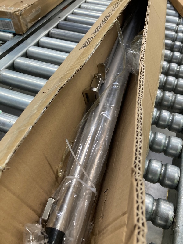 Photo 1 of 1 1/4 Diam Large Room Darkening Rods, 84-134Inch(7-11ft) Length Telescoping Wrap Around Curtain Rods For Bedroom Living Room Kitchen, Matte Nickel