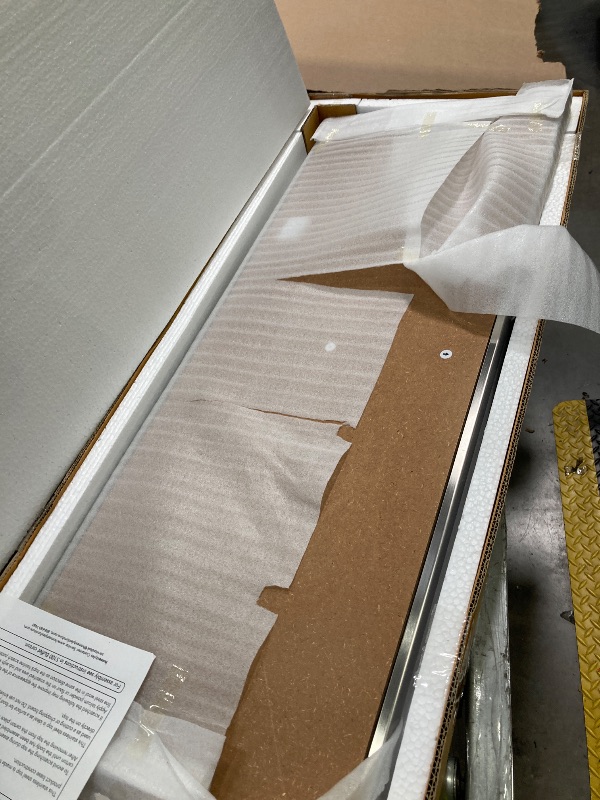 Photo 1 of *****Carton #1of 2 Only****Homestyles Buffet of Buffets Server,Off-White Cabinet Stainless Steel Top, Sideboard Storage Options, Drawers, Removable Wine Storage, Coffee Bar for Kitchen, Dining Room, Entryway, Living Room