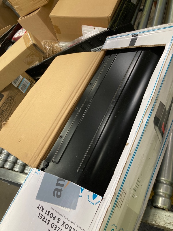 Photo 1 of ***lid will not close properly***Architectural Mailboxes 7680B-10 MB1 Mount Mailbox and In-Ground Post Kit, Medium, Bl***lid will not close properly***