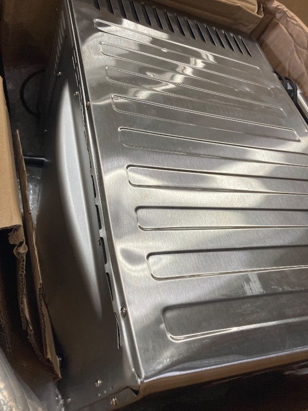 Photo 1 of ***DAMAGED -DENT SCUFFS/SCRATCHES -SELLING AS IS *** Nuwave Bravo XL Pro Air Fryer Toaster Oven with Grill Combo, 2026 New Ultra-Fast Convection System, 35% Crispier, 2X More Even, 142 Presets, 50-500F, Smarter Probe, PFAS Free, 30QT, Stainless Steel