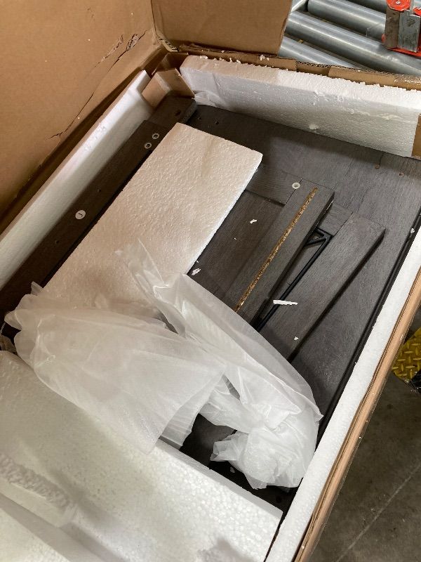 Photo 1 of ***DAMAGED -SELLING AS PARTS ONLY*** VASAGLE File Cabinet, Filing Cabinet with 2 File Drawers, Printer Stand, Fit A4, Letter Size, Hanging File Folders, Modern Farmhouse Style, for Home Office, Misty Gray UOFC048G01