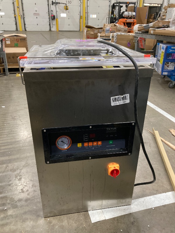 View 2 of ***DAMAGED-CORD CUT***
VEVOR Chamber Vacuum Sealer, 100kPa Powerful Vacuum Sealing Machine, LED Screen, One-Touch Compact Meat Packing Machine with 2 Sealing Strips & 60 Vacuum Bags, for Dry & Wet Food Preservation *** DAMAGED -CORD CUT -SOME SCUFFS/S