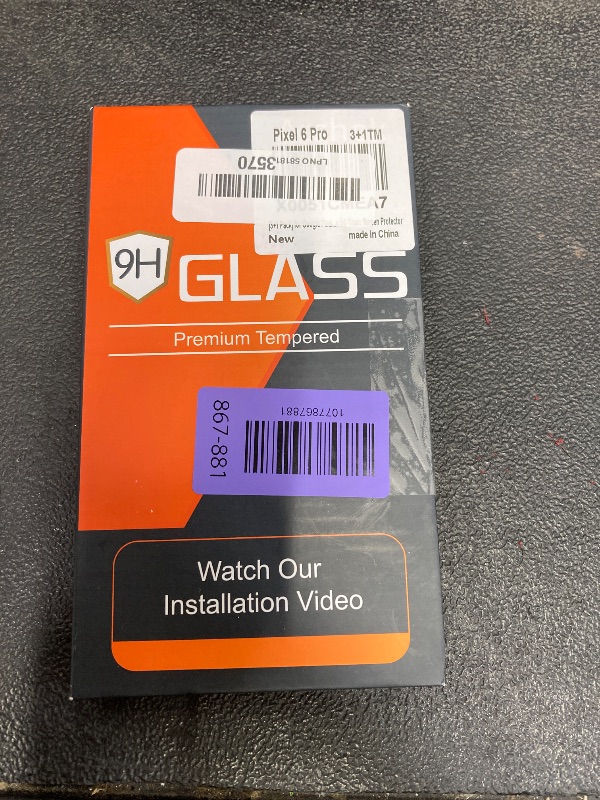 Photo 1 of [3+1 Pack] for Google Pixel 6 Pro Screen Protector, 9H Tempered Glass, Ultrasonic Fingerprint Compatible, 3D Curved, HD Clear Scratch Resistant for Google Pixel 6 Pro 5G Glass Screen Protector