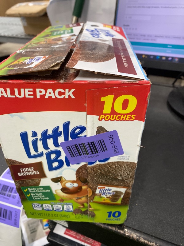 View 2 of (Value Pack) Little Bites Fudge Brownies, 10 individual packs, (1.8 oz each), Real Chocolate Mini Muffins, 18 oz Multipack