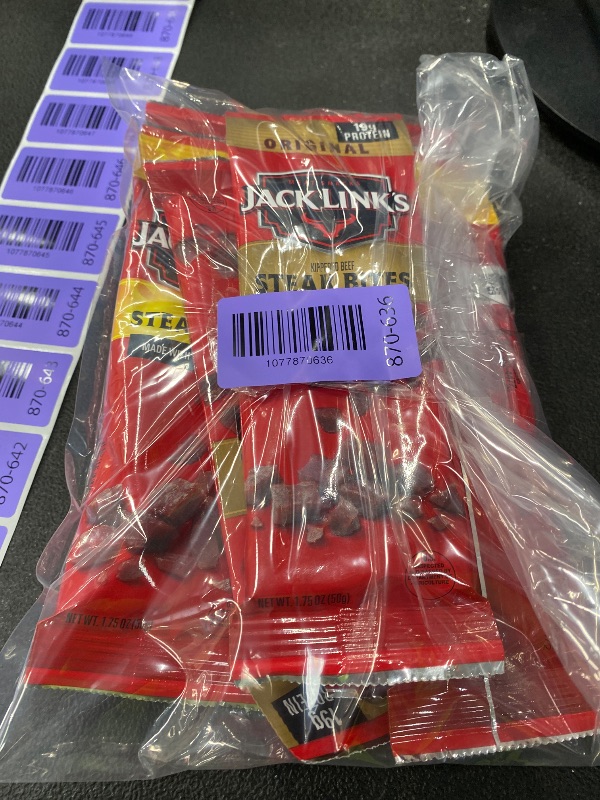 Photo 1 of JACK LINKS STEAK BITES 1.75 OZ 8COUNT