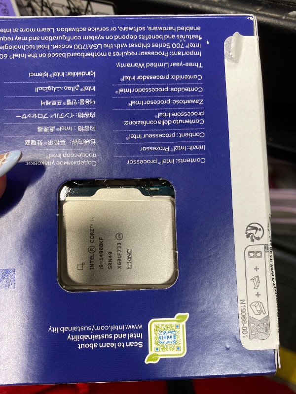 Photo 1 of ******* SEALED BY CMPANY******* Intel® Core™ i9-14900KF New Gaming Desktop Processor 24 cores (8 P-cores + 16 E-cores) - Unlocked