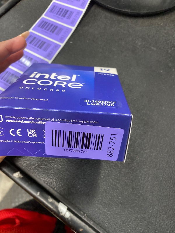 Photo 1 of ****** SEAL BY COMPANY*****Intel® Core™ i9-14900KF New Gaming Desktop Processor 24 cores (8 P-cores + 16 E-cores) - Unlocked