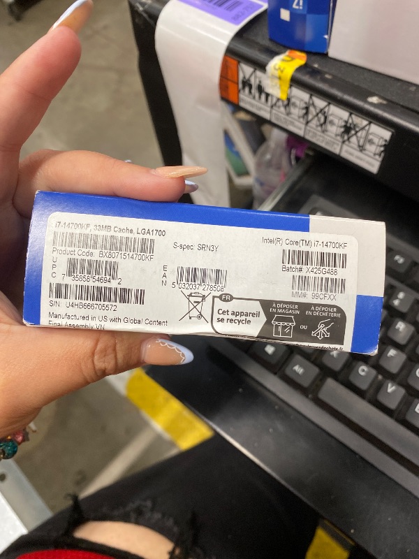 Photo 1 of ******* SEALED BY CMPANY******* Intel® Core™ i7-14700KF New Gaming Desktop Processor 20 cores (8 P-cores + 12 E-cores) - Unlocked