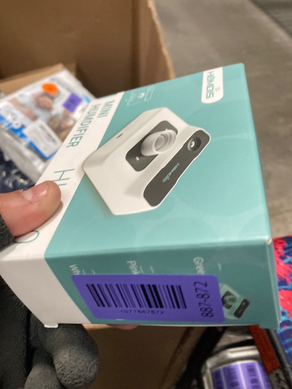 Photo 1 of **MISSING TANK**HOMDIS Travel Humidifier, Portable Small Humidifier for Plants, Bedroom, Office, Hotel or Car, 5000mAh Battery Operated Mini Cool Mist Humidifiers, Quiet 23dB, Auto-off, Night Light & BPA-Free, White