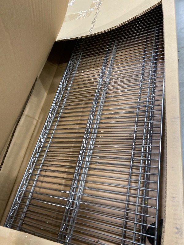 Photo 1 of ***MISSING PIECES -SELLING AS PARTS ONLY*** Seville Classics Ultra Durable Heavy Duty NSF Solid Steel Wire Rack Storage Unit Wheels, Tier Shelving, 60" W x 24" D