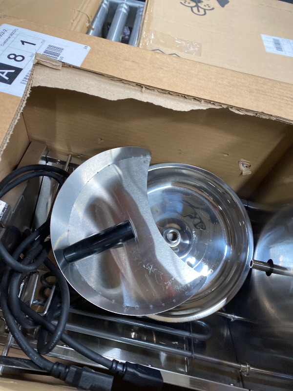 Photo 1 of ***PARTS ONLY****

WantJoin Shawarma Grill Machine - 22 lbs Electric Vertical Rotisserie with 2 Burners and Shovel for Home, Stainless Steel Rotating Doner Kebab 122°F to 572°F Temp For Chicken, Beef, Gyro Meat, 2520W