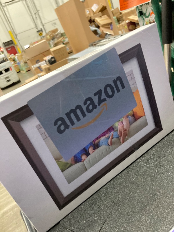 Photo 1 of **DAMAGED CPORT/PARTS ONLY***Dragon Touch Digital Picture Frame WiFi 10 inch IPS Touch Screen Digital Photo Frame Display, 32GB Storage, Auto-Rotate, Share Photos via App, Email, Cloud, Classic 10 Brown, PUUDUU