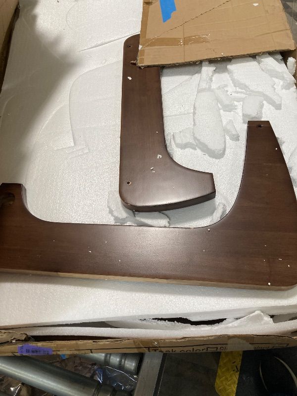 Photo 1 of ***USED***Solid Wooden Modern Triangle Coffee Table: Unique Funky Coffee Tables for Living Room, Oval Mid-Century Irregular Abstract Tea Tables for Patio Office Balcony Bedroom