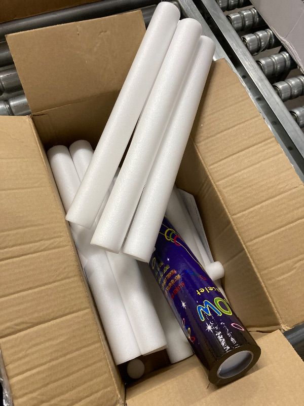Photo 1 of ***MISSING PIECES -SELLING AS IS *** HONLYNE Glow in the Dark Party Supplies, 14PCS Foam Glow Sticks for Glow Party, New Year, Wedding, Concert, Birthday