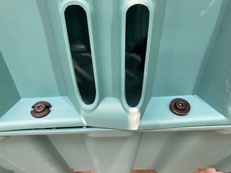 Photo 1 of **MINOR SIDE DAMAGE/MISSING SOME HARDWARE**Mammoth Guardian Dog Kennel 36" Heavy Duty Travel & Outdoor Crate for Puppies, Small, Medium & Large Dogs, Secure 3 Bolt Lock, Adventure Ready for Hunting, Camping & Offroad – Lagoon Blue Kennel