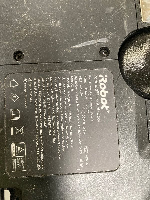 Photo 1 of ***PARTS ONLY/NO BOX**iRobot Roomba Essential Robot Model RVG-Y1